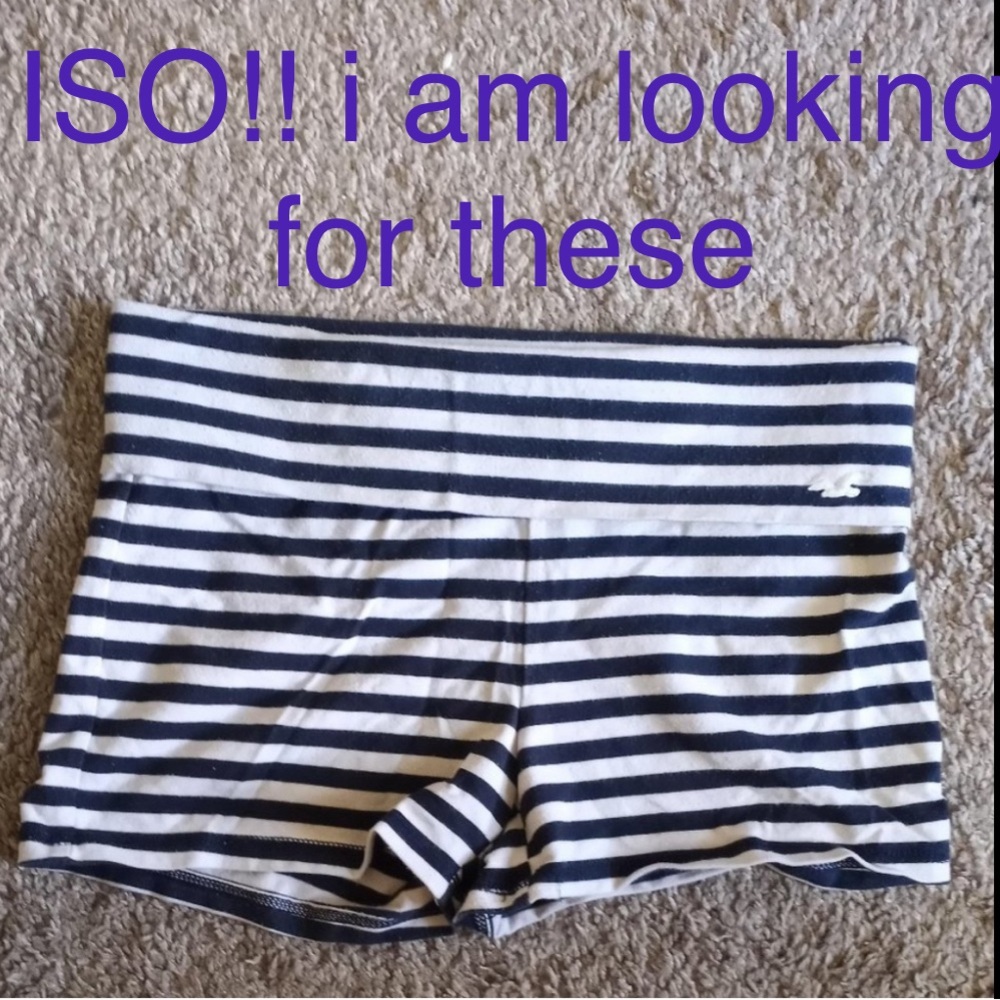 striped fold over yoga legging shorts